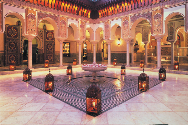 Courtyard of La Mamounia